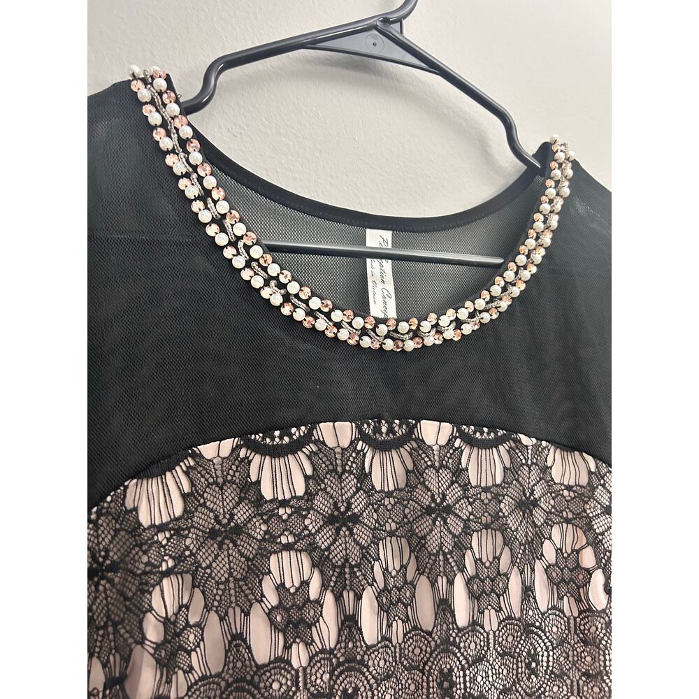 PerSeption Concept Elegant Beaded Gemstones Accent Top Sz S - Picture 3 of 6